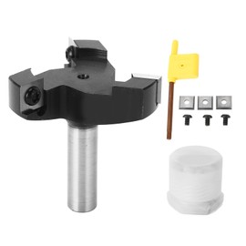 1/2in Shank Insert Style Spoilboard Bit 3 Blade T Shaped 60mm Cutting Diameter Spoilboard Surfacing Router Bit