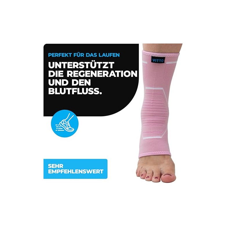 VITTO Ankle Brace, Foot Support for Ligament Damage, Weak Joints,