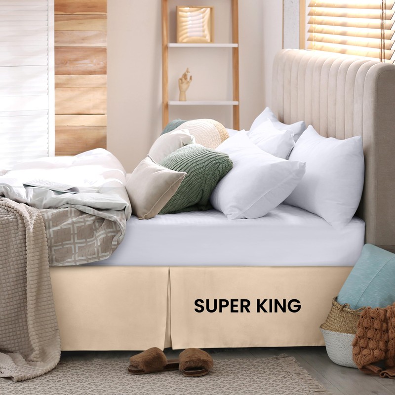 Utopia Bedding Valance Sheet Super King - Soft Brushed Polyester