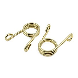 uxcell 2pcs Gold Tone V Shape Chopper Solo Seat Springs for Harley Davidson