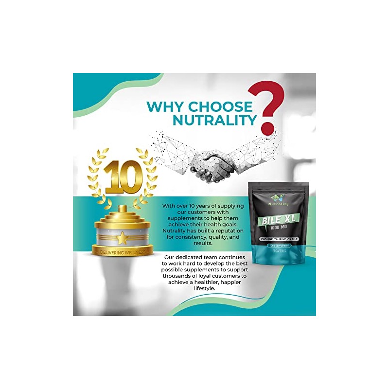 Nutrality Bile XL - 60 Capsules - Bile Supplement for