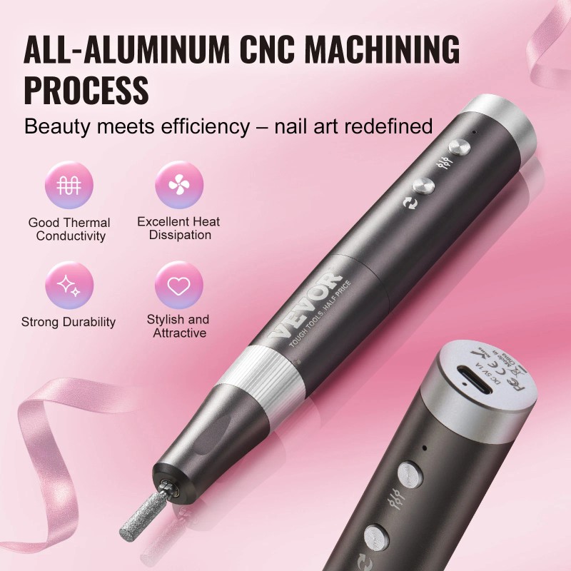Electric Cordless Nail Drill 30000RPM Rechargeable Nail E File Machine