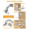 Chibery 2 Pack 135° Lazy Susan Hinges, Kitchen Corner Cabinets,