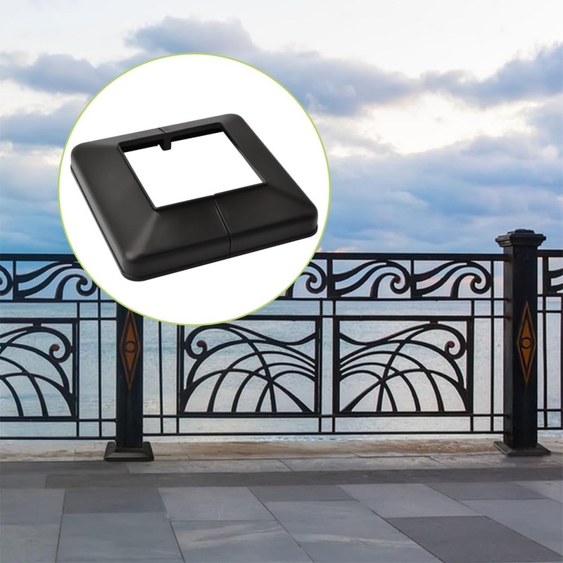 Laroal 4PCS Post Base Cover Guardrail Foot Cover Decorative Railing