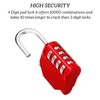 SISAV 4 Digit Combination Lock,Gym Padlock,Outdoor Combination Padlock,Suitable for School