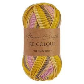 Utopia Crafts Re-Colour Knitting & Crochet Yarn 100g (Marigold Meadow)