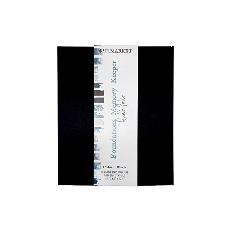49 And Market Foundations Memory Keeper Quad Folio-Black