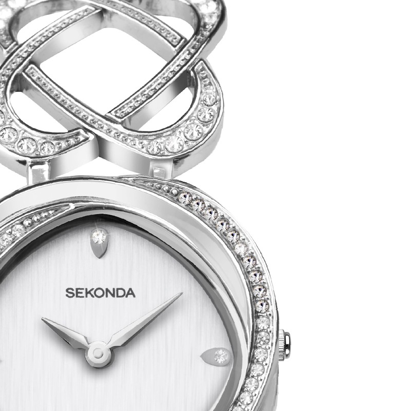 Sekonda Hidden Hearts Ladies 29mm Quartz Watch in Silver with
