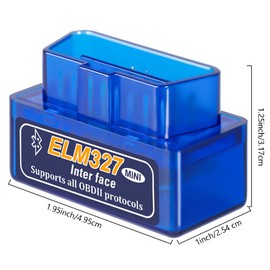 Diagnóstico del Coches Inalámbrico Bluetooth Herramientas - V2.1 ELM327, para Bluetooth, Android, etc, Revisa El Motor de tu Auto, Problemas en el Chasis, Temperatura, Estado del Combustible, Códigos de Falla