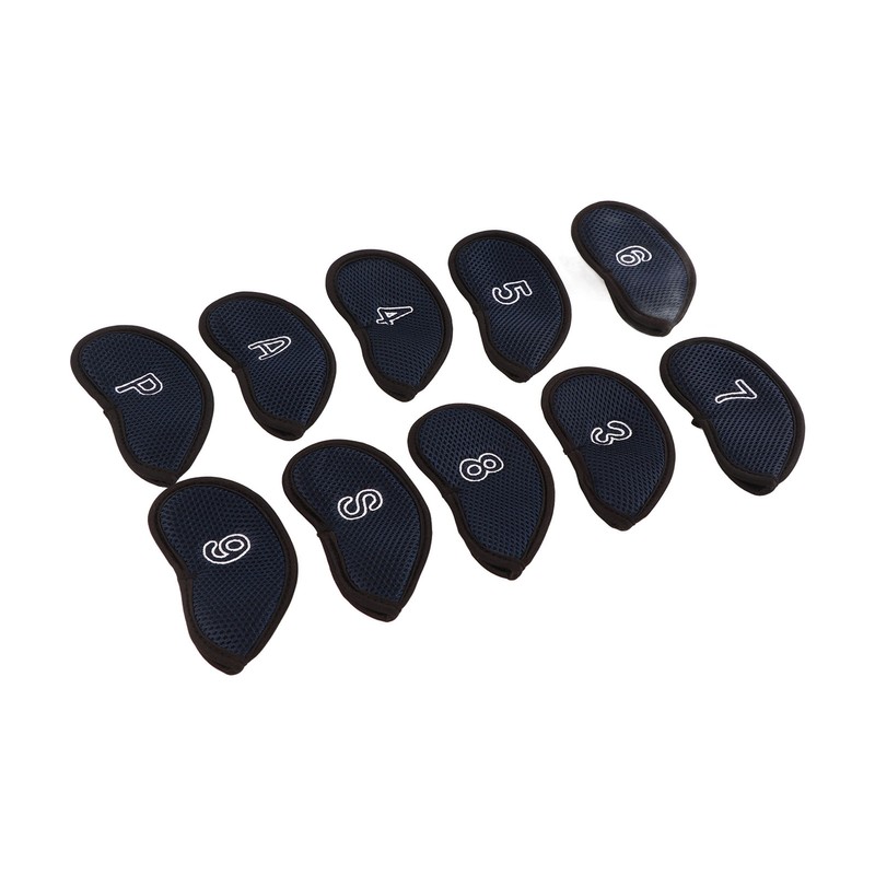 10pcs Golf Iron Covers Set with Numbers Waterproof Golf Head