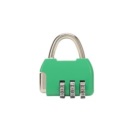 Luggage Locks Combination Padlocks 3 Digit Combination Padlock Codes with Alloy Body for School Gym Locker Outdoor Combination Lock (Green)