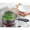 Yoshikawa Single-handed Colander, 7.9 inches (20 cm), Stainless Steel, for