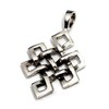 Tibetan Endless Knot Perveu Silver 925 Pendant Pen Top, Silver,