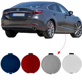 CABOHON Rear Bumper Hook Eye Towing Cap Cover for Mazda 6 Atenza 2018-2021 GSH7-50-EL1-BB GSH7-50-EK1-BB Painted Trailer Cover (Red Painted Right Passenger Side)