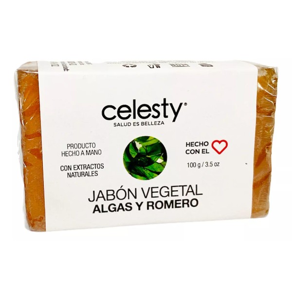 Celesty Kit 25 Pzs Jabón Vegetal Algas Y Romero 100g