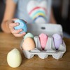Bigjigs Toys Rainbow Colour Chalk Eggs (Set of 6)