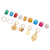 Dreadlocks Jewelry Hair Braiding Beads Alloy Dreadlocks Cuff Ring Hair