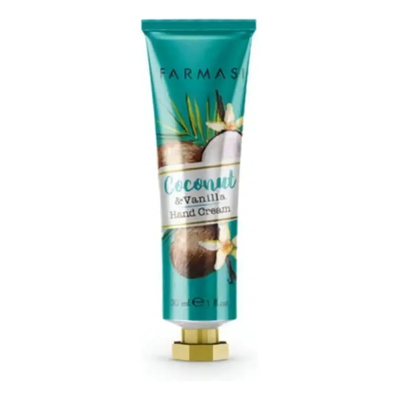 Crema Para Manos Coco Y Vainilla Farmasi, 30mls