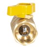 Eastman Straight Gas Brass Ball Valve, 3/4 in FIP x