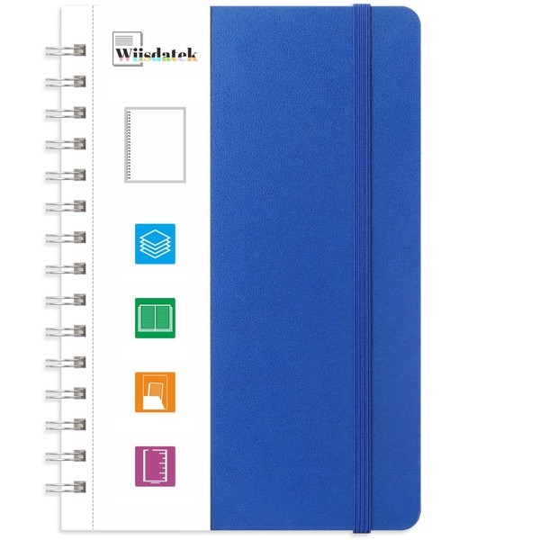 Wiisdatek Spiral Blank Journal Notebook, Sketch Book with 100gsm Thick