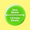 "Vision Impaired Please Be Patient" (Yellow) - Large Plus 58mm