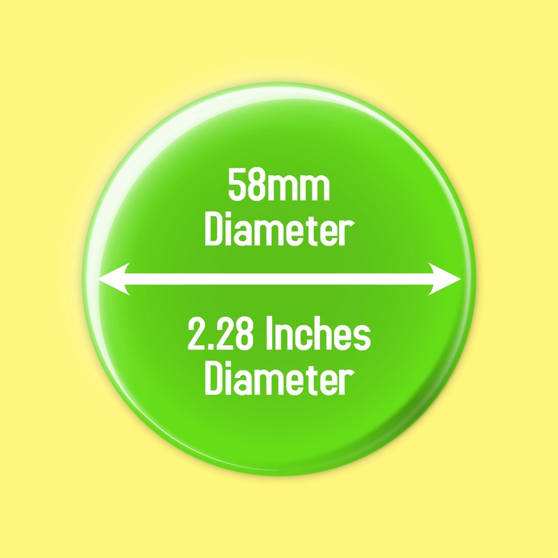 "Vision Impaired Please Be Patient" (Yellow) - Large Plus 58mm