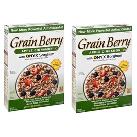 Apple Cinnamon Oats Cereal with ONYX Sorghum byGrainBerry - Breakfast Cereal - 12 Oz Box - Pack of 2