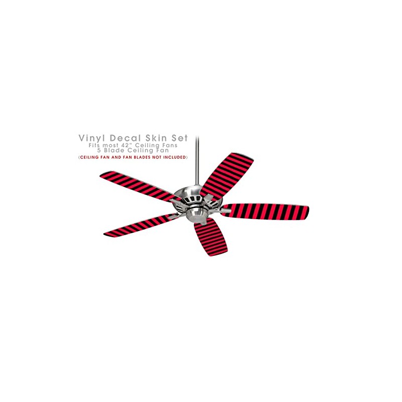 Stripes Red - Ceiling Fan Skin Kit fits most 42