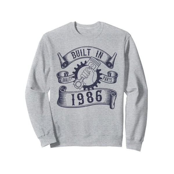 Born In 1986 Quality Parts, Piston Graphic Mechanic Gifts Sweatshirt