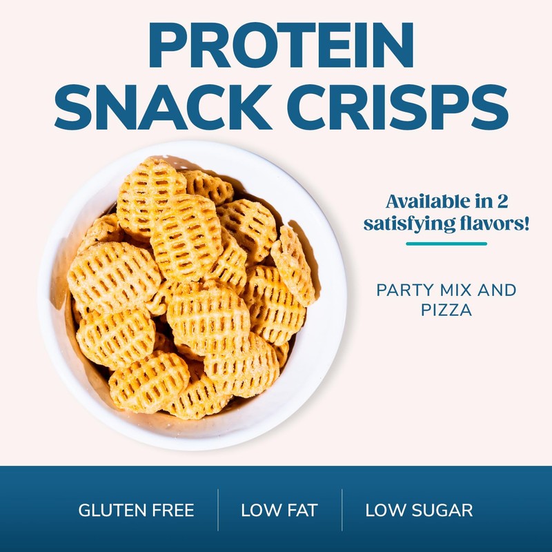 WonderSlim Protein Snack Crisps, Pizza Value Pack, 10g Protein, Gluten