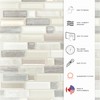 SMART TILES Peel and Stick Backsplash - 5 Sheets of