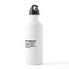 CafePress Grammar Is Important Water Bottle 1.0L (34 oz) Stainless