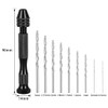 SeonFook Hand Drill, Micro Drill, Drill Bit Set, Stainless Steel,