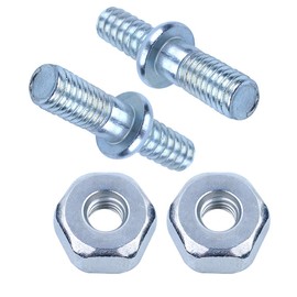 Adefol Adjuster Tensioner Bar Studs & Nuts fit for Stihl MS170 MS180 017 018 021 023 025 MS210 MS230 MS250 Chainsaw Replacement Parts for 1123 664 2400, 0000 955 0801