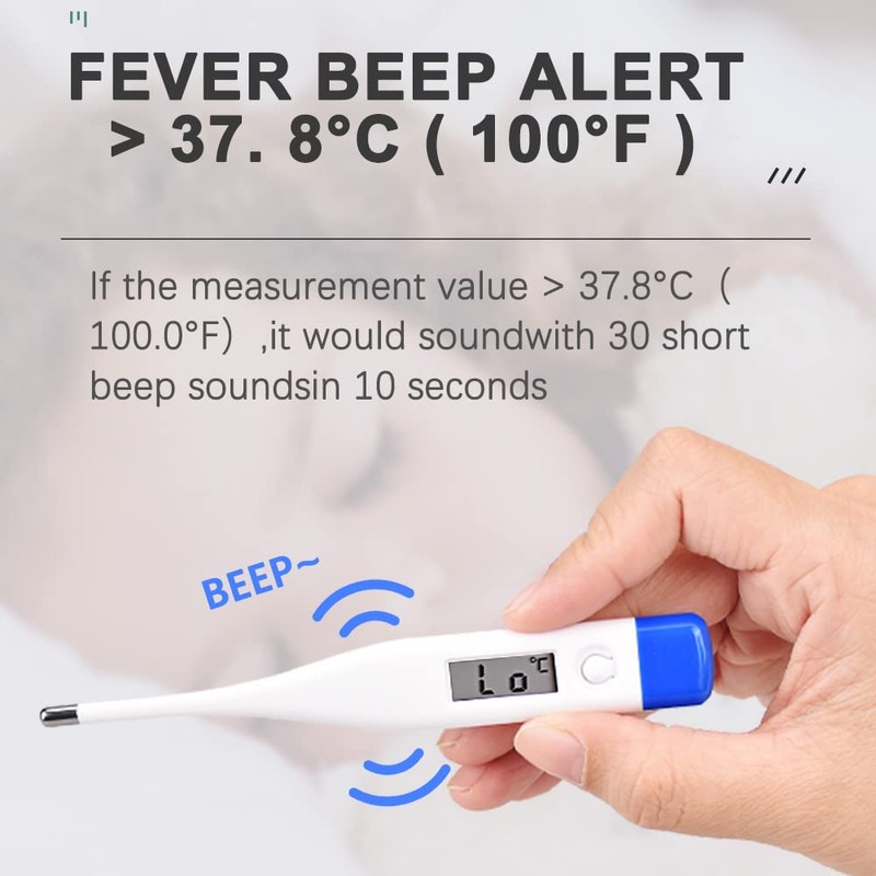 Berrcom Digital Thermometer for Adults and Kids, Oral and Underarm