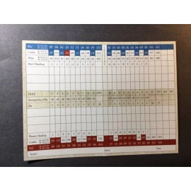 Unbranded Bennett Valley Golf Course. Santa Rosa, Ca. Golf Scorecard