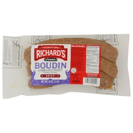 Richard's Spicy Boudin Sausage 16 Oz (1 Pack)