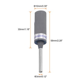QUARKZMAN 5 Pieces 3000 Grit Sandpaper Rolls, 3mm Shank Sanding Drums Sleeves Cylinder Grinding Head for Woodworking Glass Metal Polishing