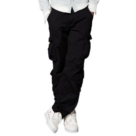 Match Men's Wild Cargo Pants(28,Classic Black)