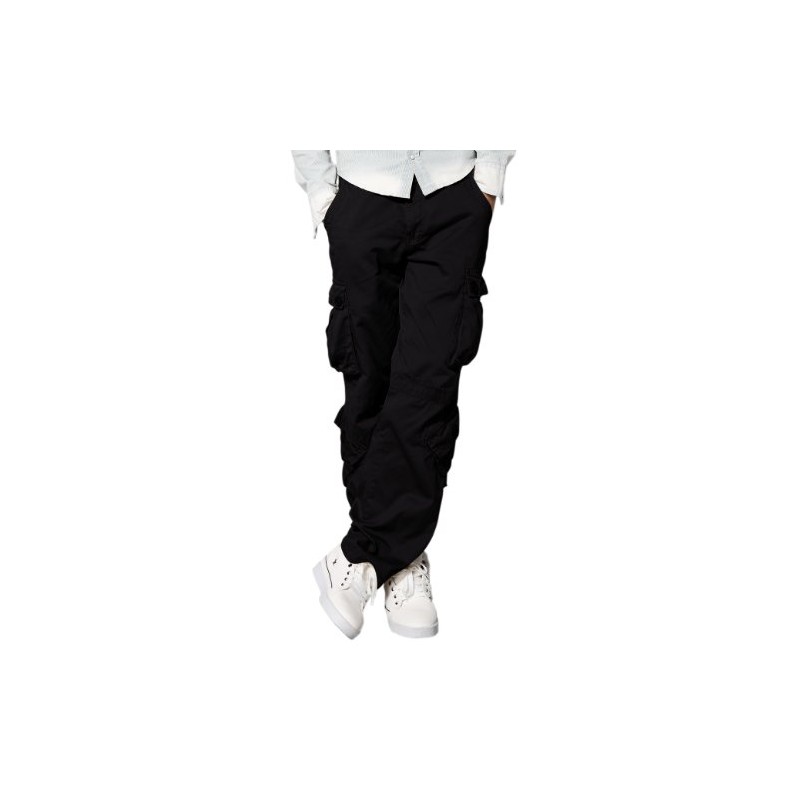 Match Men's Wild Cargo Pants(28,Classic Black)