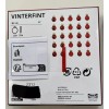 IKEA 50 IKEA VINTERFINT Decoration Ornament Glass Red 1 ½"