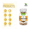 Cordyceps Adaptogeno, 200 Cápsulas (2 Frascos 100 Cap C/u) Sabor