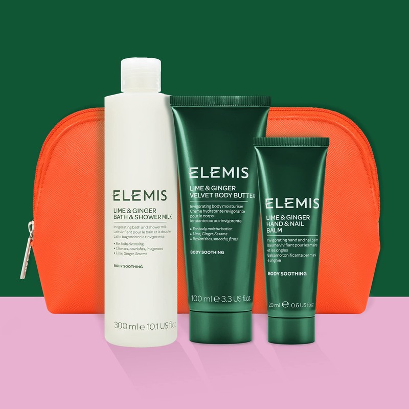 Elemis Lime and Ginger Body Care Trio - Bath and
