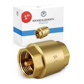 Pangaea Tech Universal Check Valve 1 Inch - Stainless Backflow Preventer with Internal Thread on Both Sides - Gravity Brake for Water Pipes - Check Valve Water 1 Inch