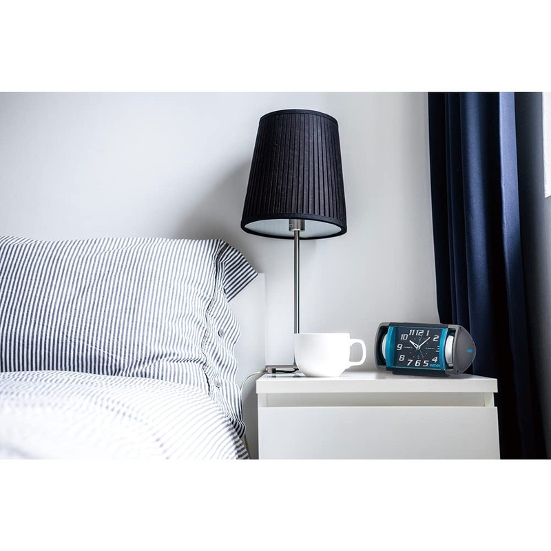 Seiko Clock NR447L Alarm Clock, Analog, Loud Volume, Bell Sound,