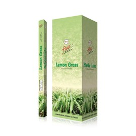 Flute Lemon Grass Incense Sticks, 200 Sticks | 9" Inch Agarbatti Sticks with Square Pack | 8 Sticks/Pack