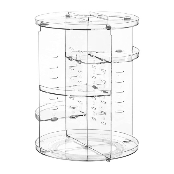 ROSEBEAR 360 Rotating Makeup Organizer, 6 Layers Spinning Skincare Organizer,