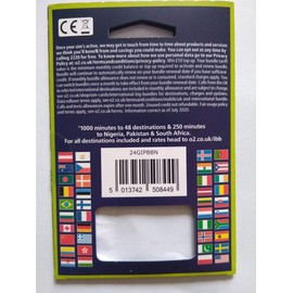 O2 Premium International 30 Big Bundle Pay as you go