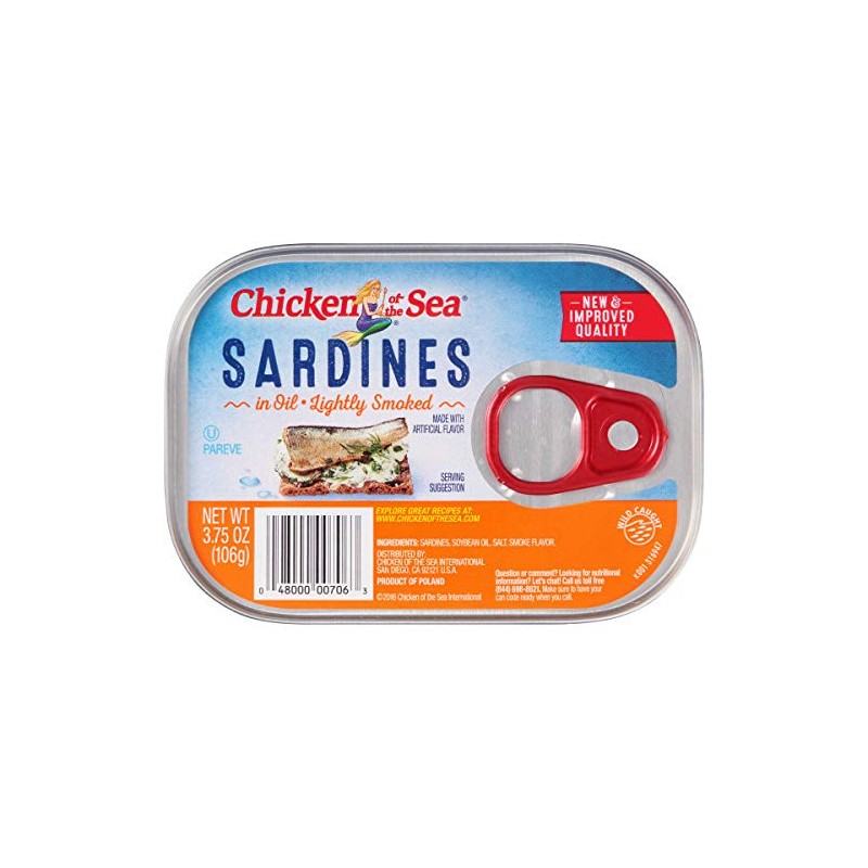 Chicken Of The Sea Smoked Sardines in Oil, 3.75 Ounce