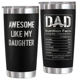 Gifts for Dad from Daughter - Dad Gifts from Daughter - Fathers Day Gift for Dads - Birthday, Father's Day, Christmas Gift for Dads - Father Ideas for Men - 20 Oz Stainless Steel Tumbler